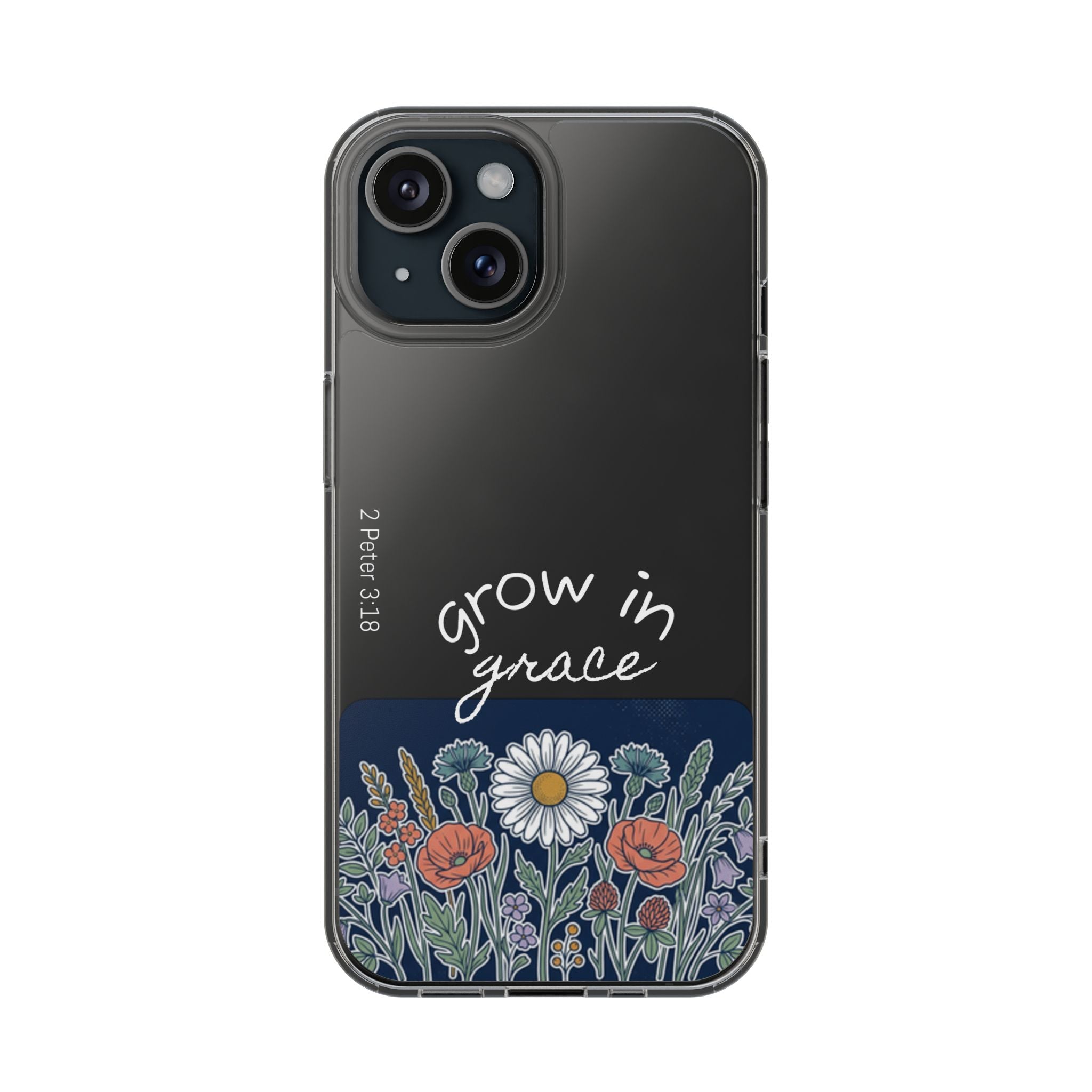 Clear Impact-Resistant Case - Grow in Grace