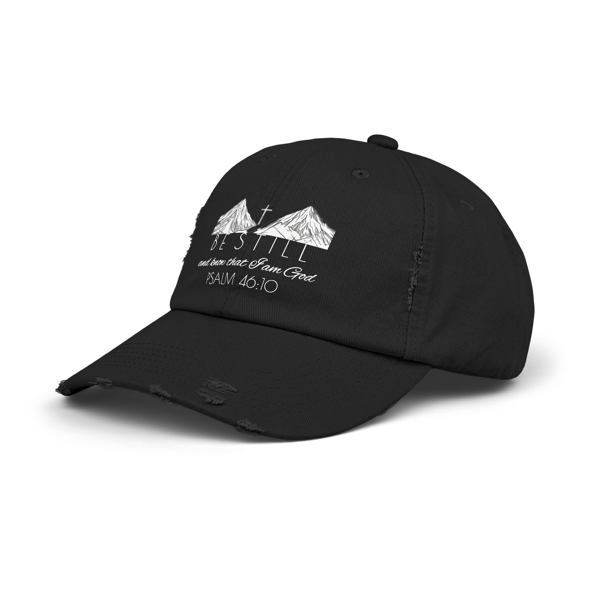 Unisex Distressed Cap - Be Still & Know
