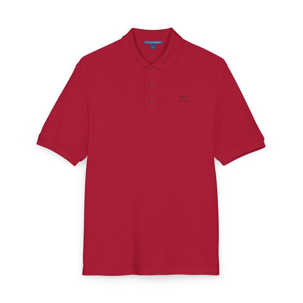 Unisex Polo Shirt (Embroidery) - Business Name Custom