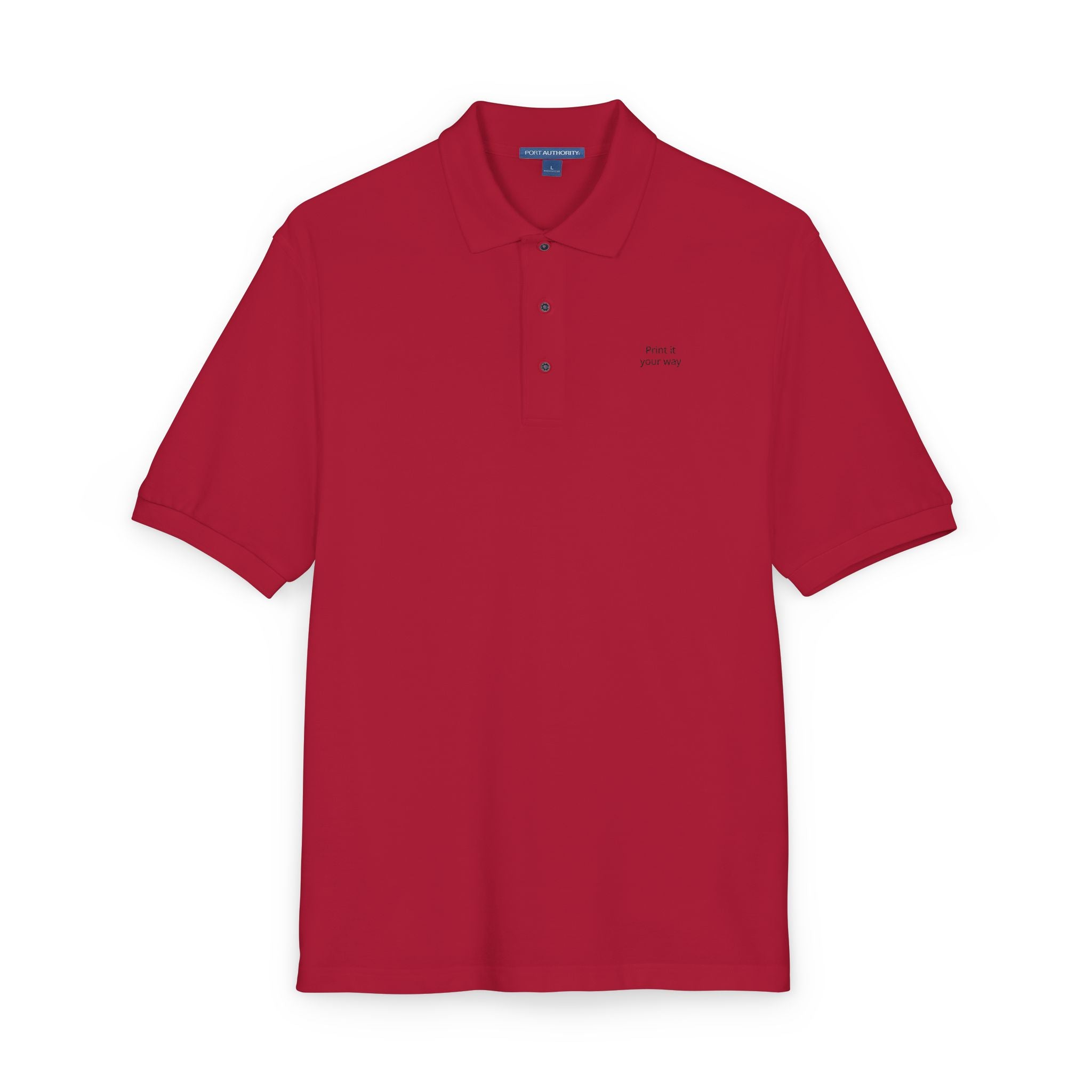Unisex Polo Shirt (Embroidery) - Business Name Custom