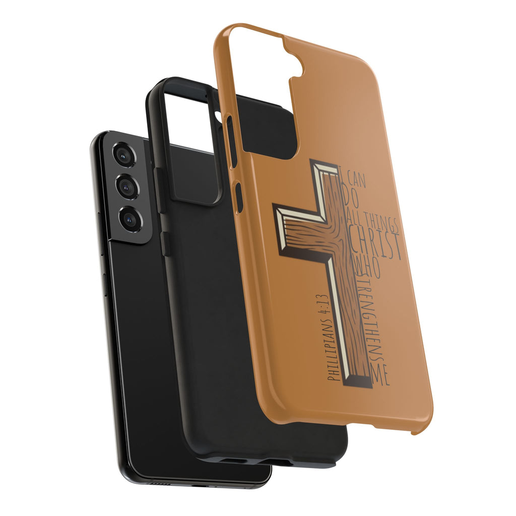 Tough Phone Case - I Can Do All Things (brown)