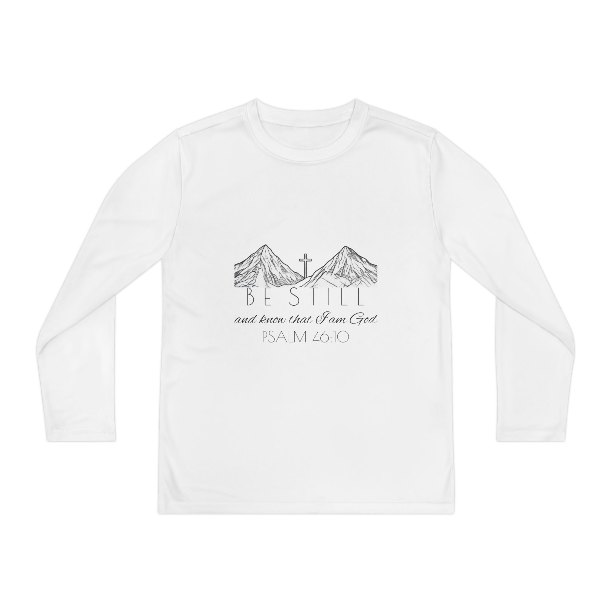 Youth Long Sleeve Competitor Tee - Be Still & Know
