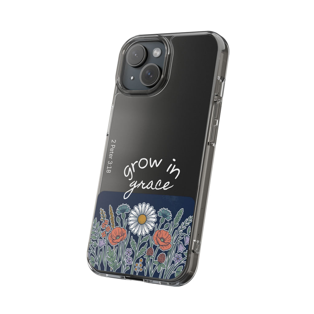 Clear Impact-Resistant Case - Grow in Grace