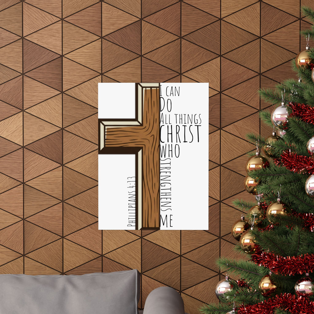 Matte Vertical Poster - I Can Do All Things