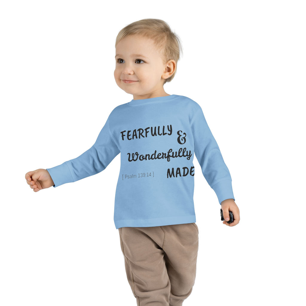 Toddler Long Sleeve Tee - Fearfully & Wonderfully Made