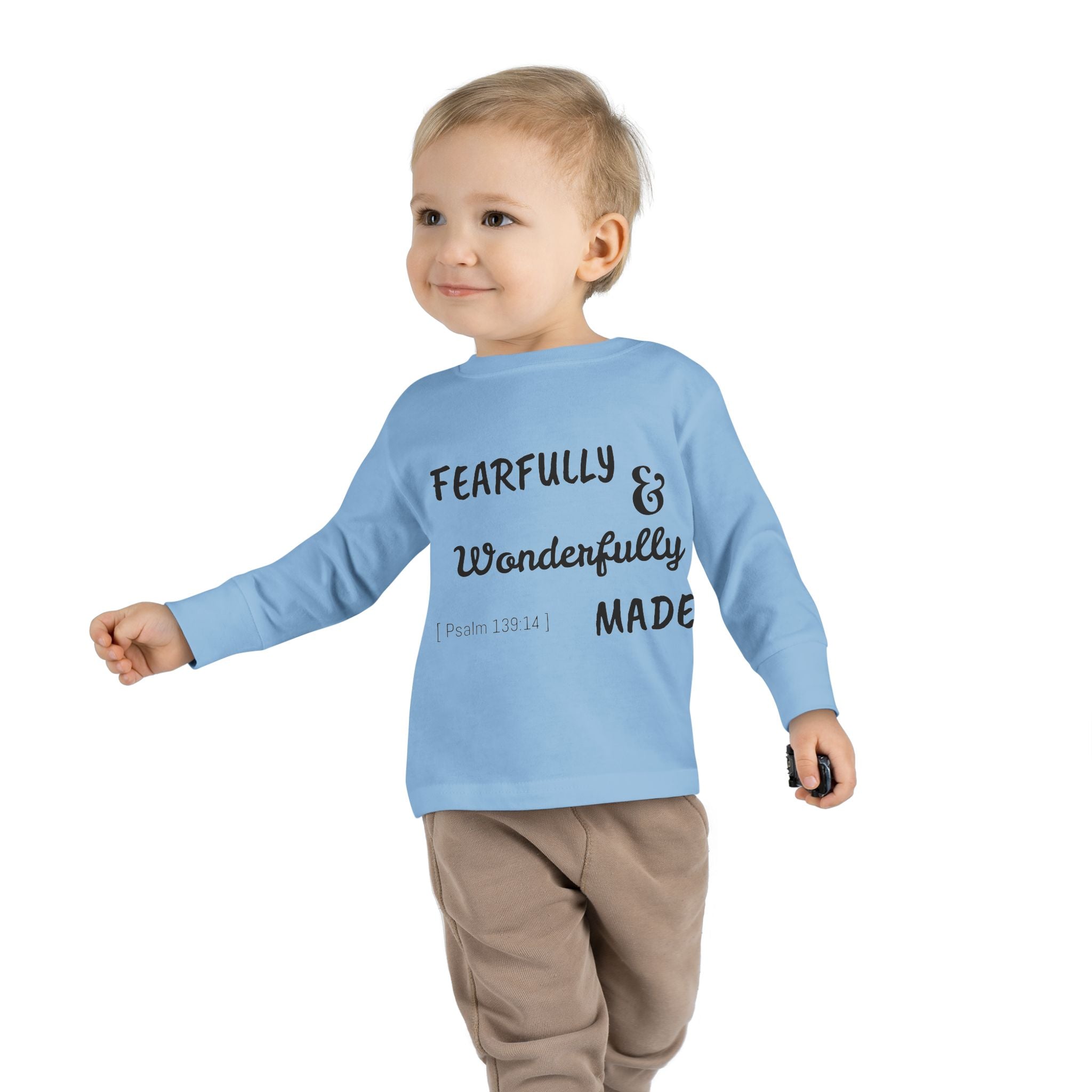Toddler Long Sleeve Tee - Fearfully & Wonderfully Made