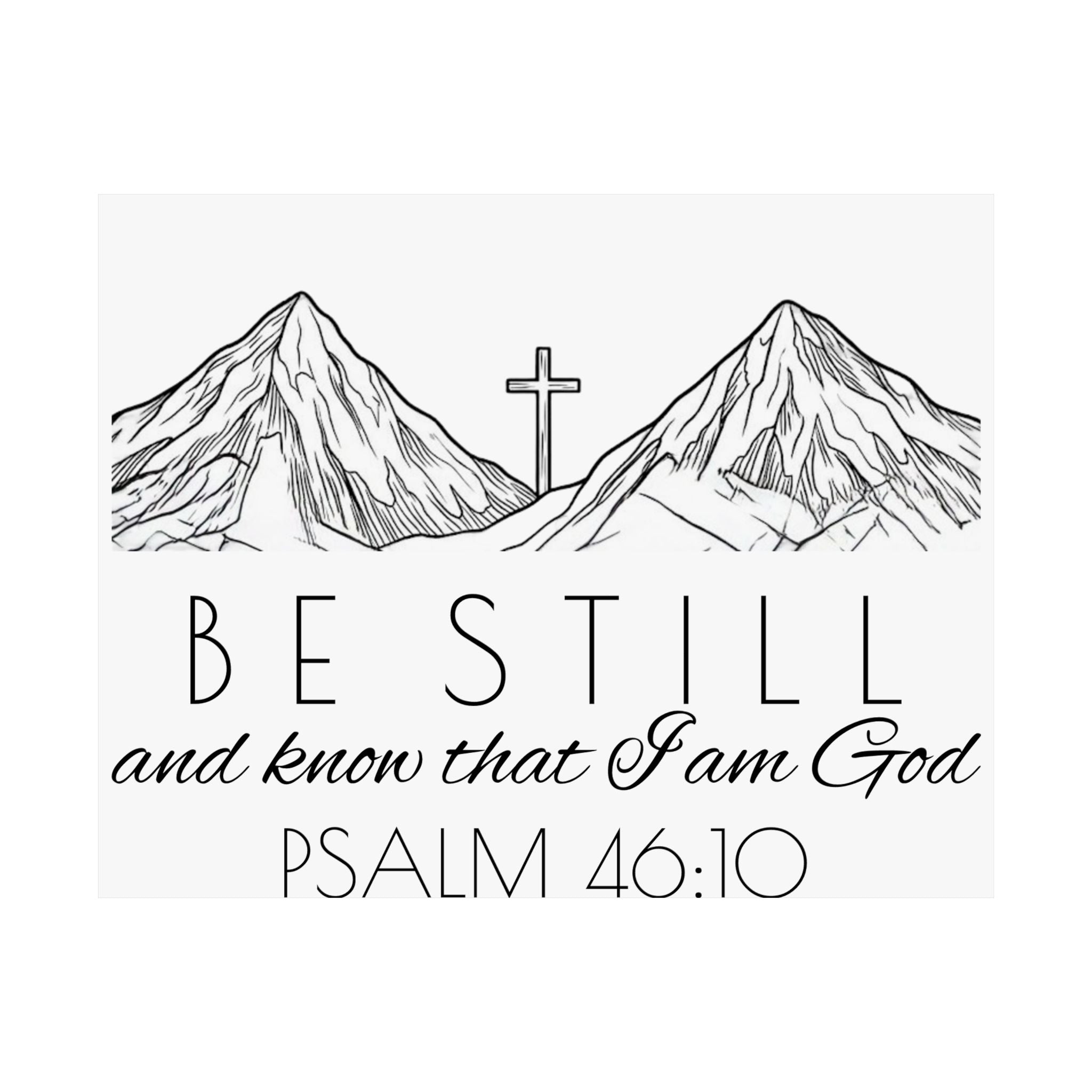 Matte Horizontal Poster - Be Still & Know