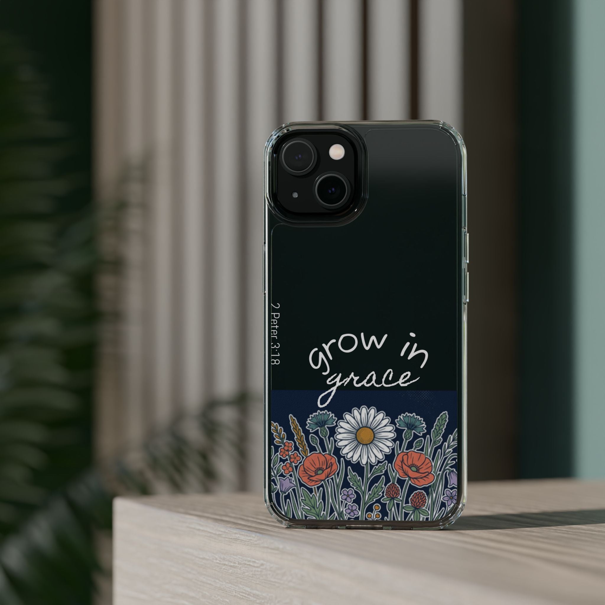 Clear Impact-Resistant Case - Grow in Grace