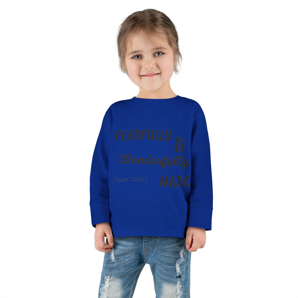 Toddler Long Sleeve Tee - Fearfully & Wonderfully Made