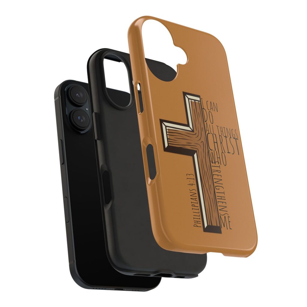 Tough Phone Case - I Can Do All Things (brown)