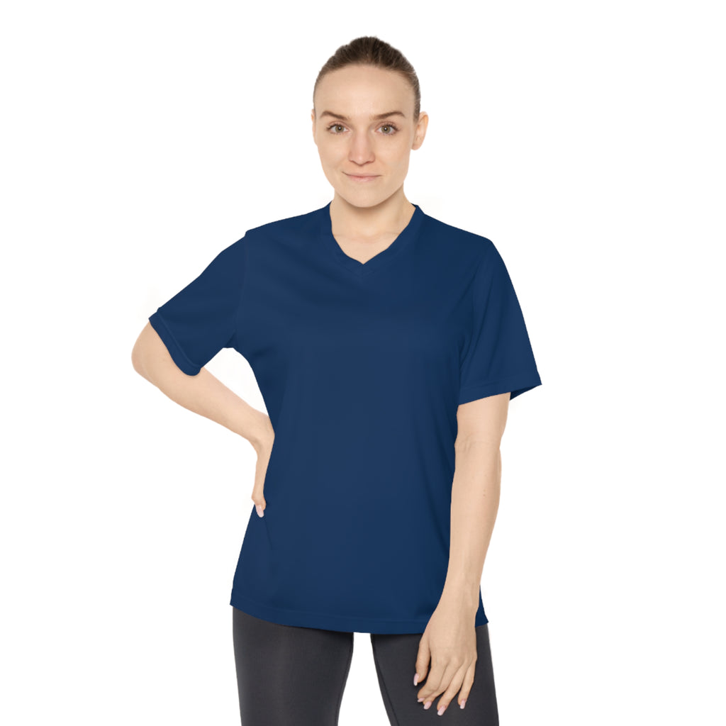 Women's Performance V-Neck T-Shirt - Be Still & Know