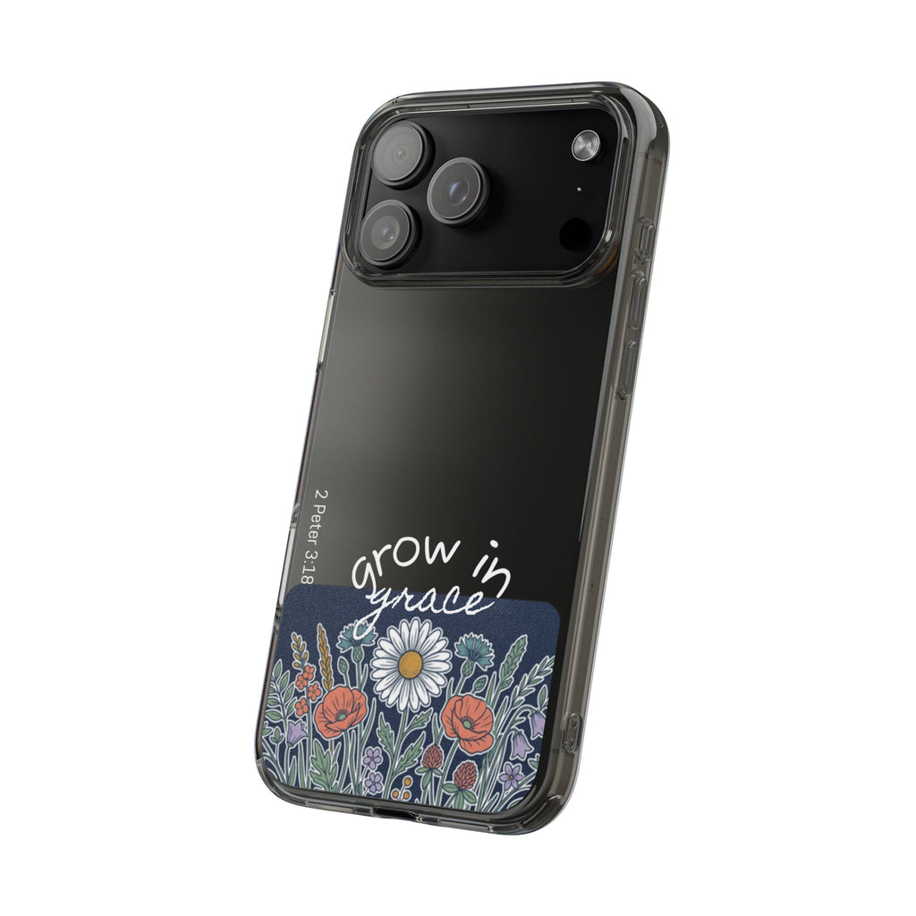 Clear Impact-Resistant Case - Grow in Grace