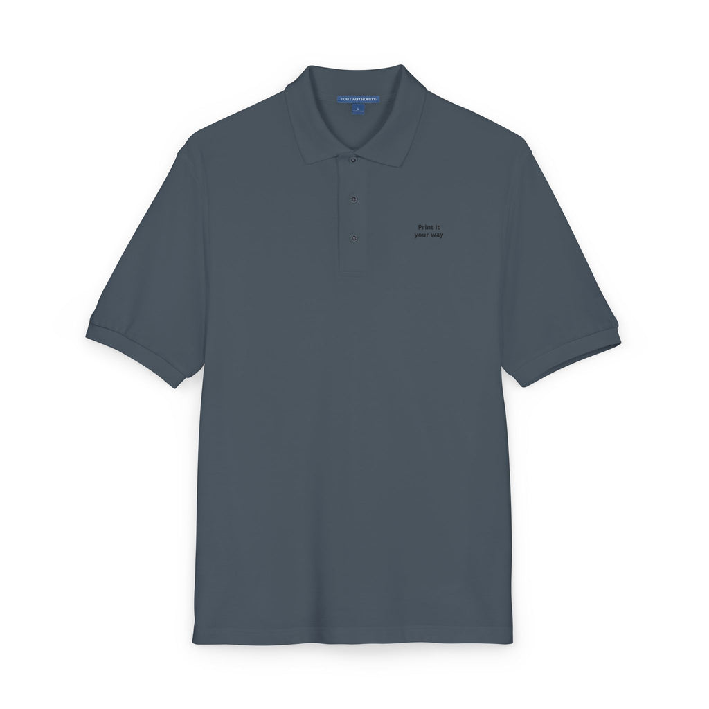 Unisex Polo Shirt (Embroidery) - Business Name Custom