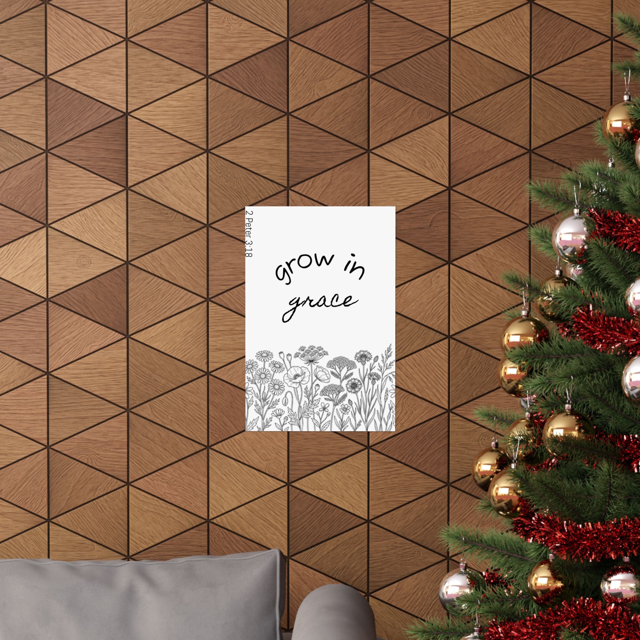 Matte Vertical Poster - Grow in Grace