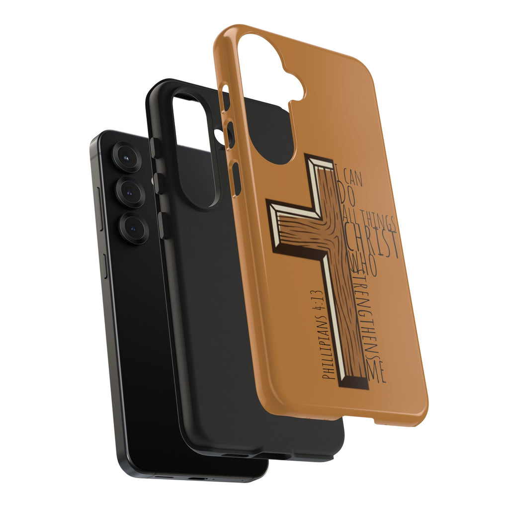 Tough Phone Case - I Can Do All Things (brown)