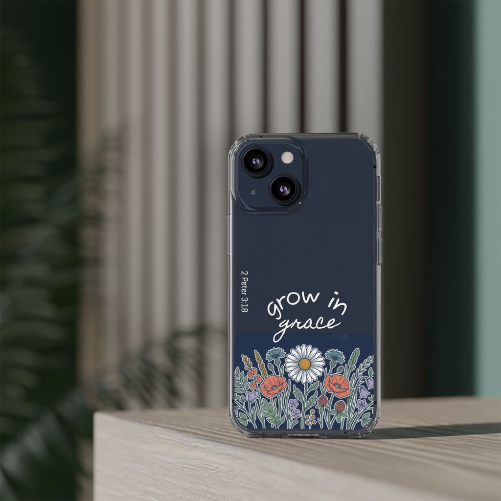 Clear Impact-Resistant Case - Grow in Grace