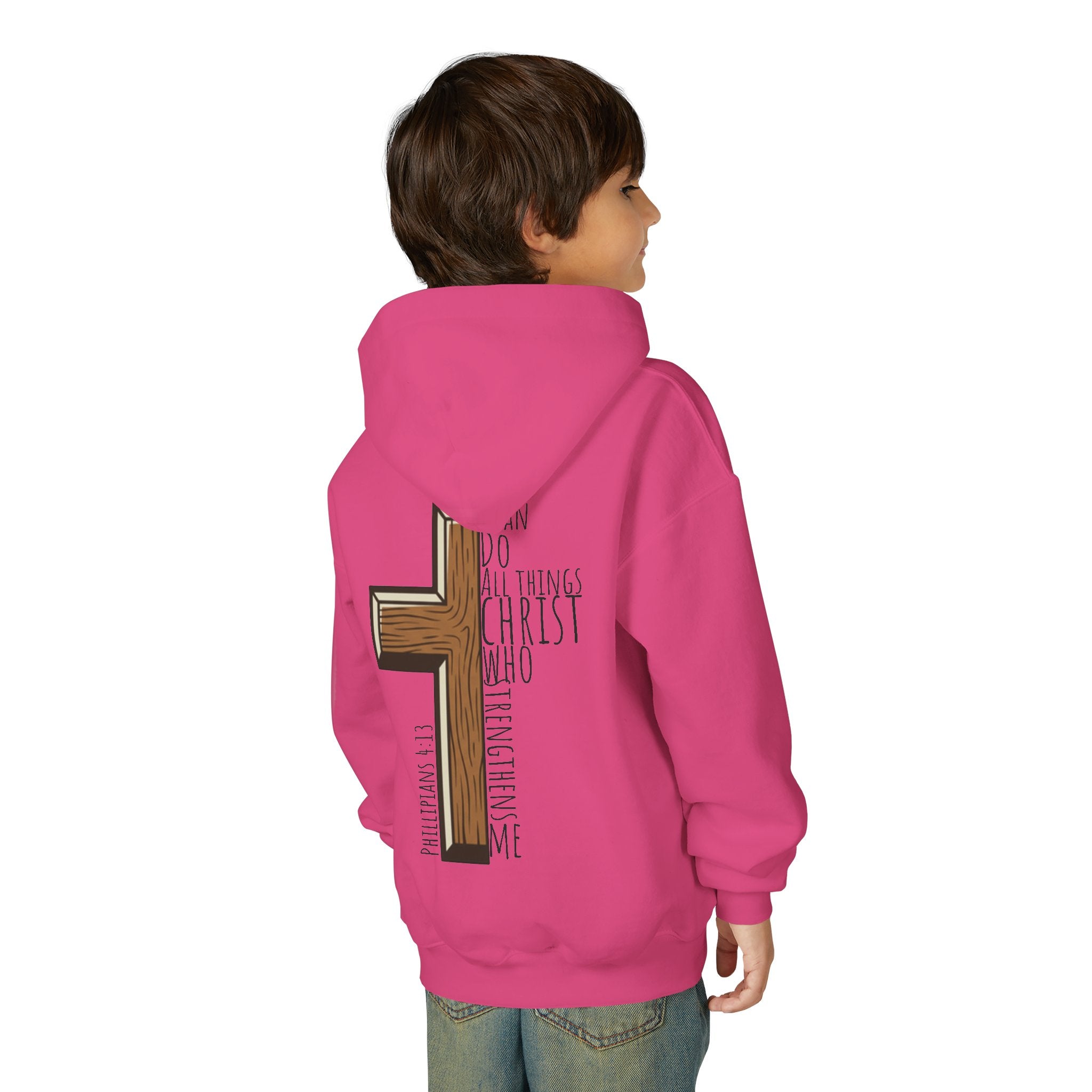 Youth Heavy Blend Hooded Sweatshirt - I can do all things