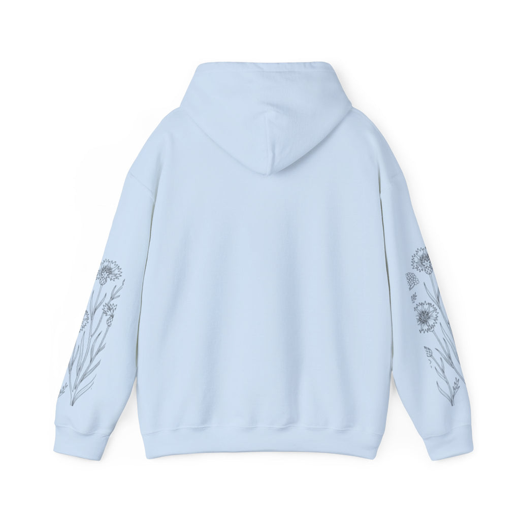Grow In Grace Floral Hoodie — Inspirational Garden Graphic Sweatshirt