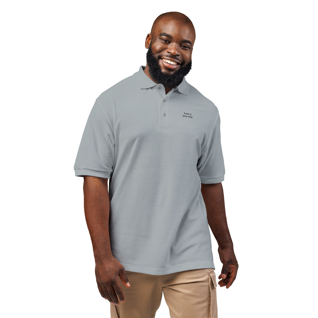 Unisex Polo Shirt (Embroidery) - Business Name Custom
