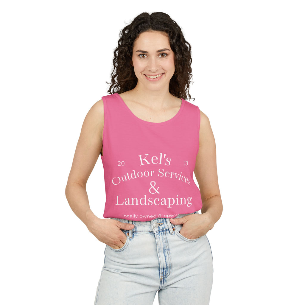 Garment-Dyed Tank Top - Kel’s Outdoor Services & Landscaping