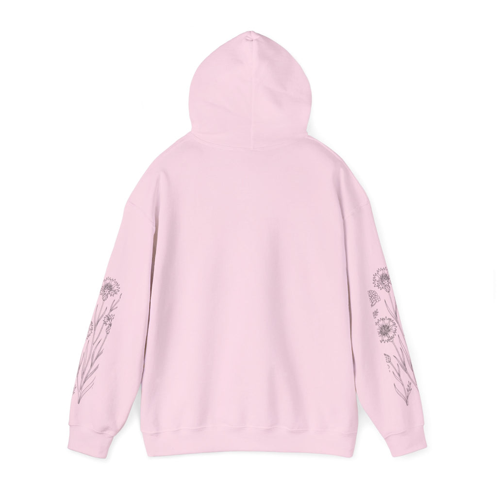 Grow In Grace Floral Hoodie — Inspirational Garden Graphic Sweatshirt