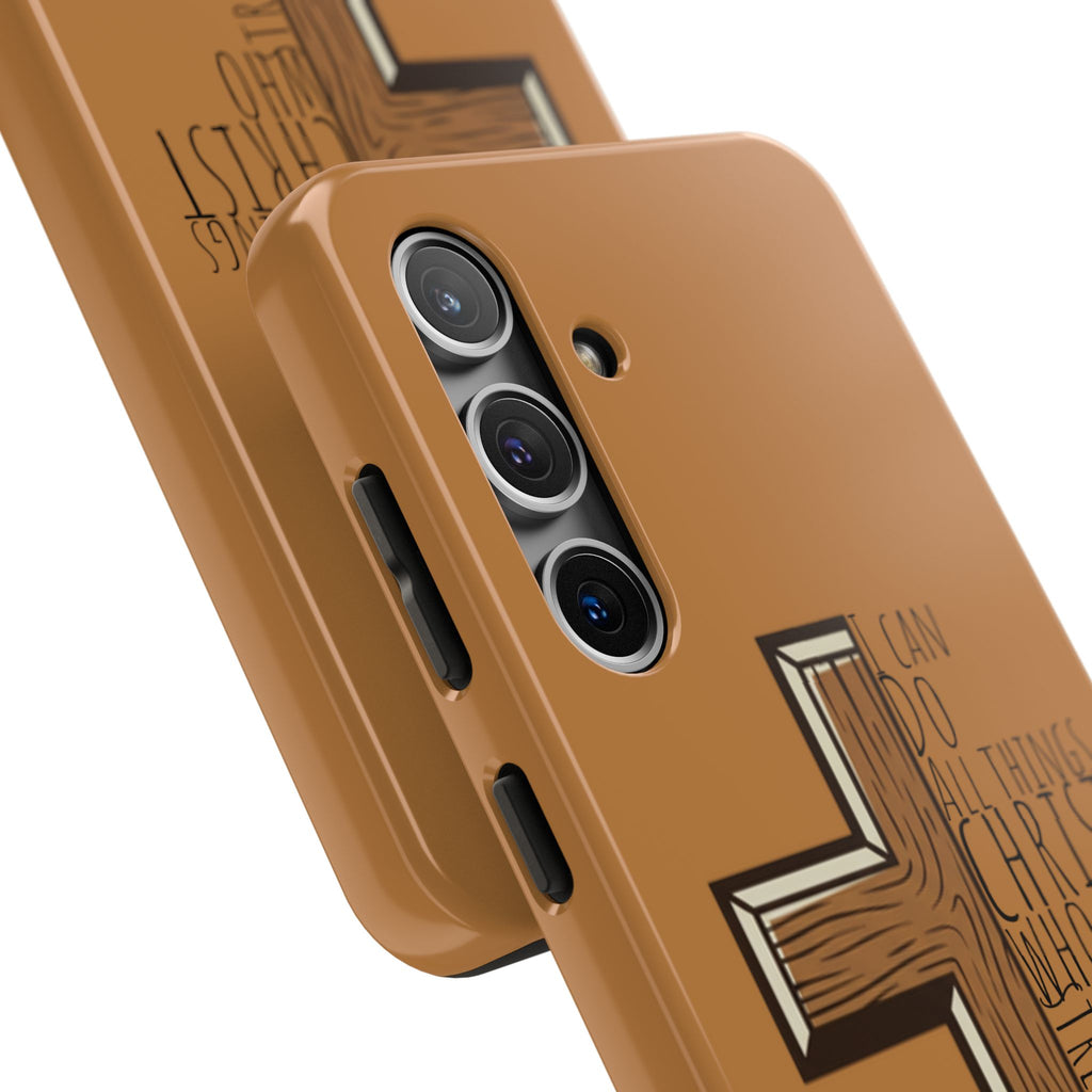Tough Phone Case - I Can Do All Things (brown)