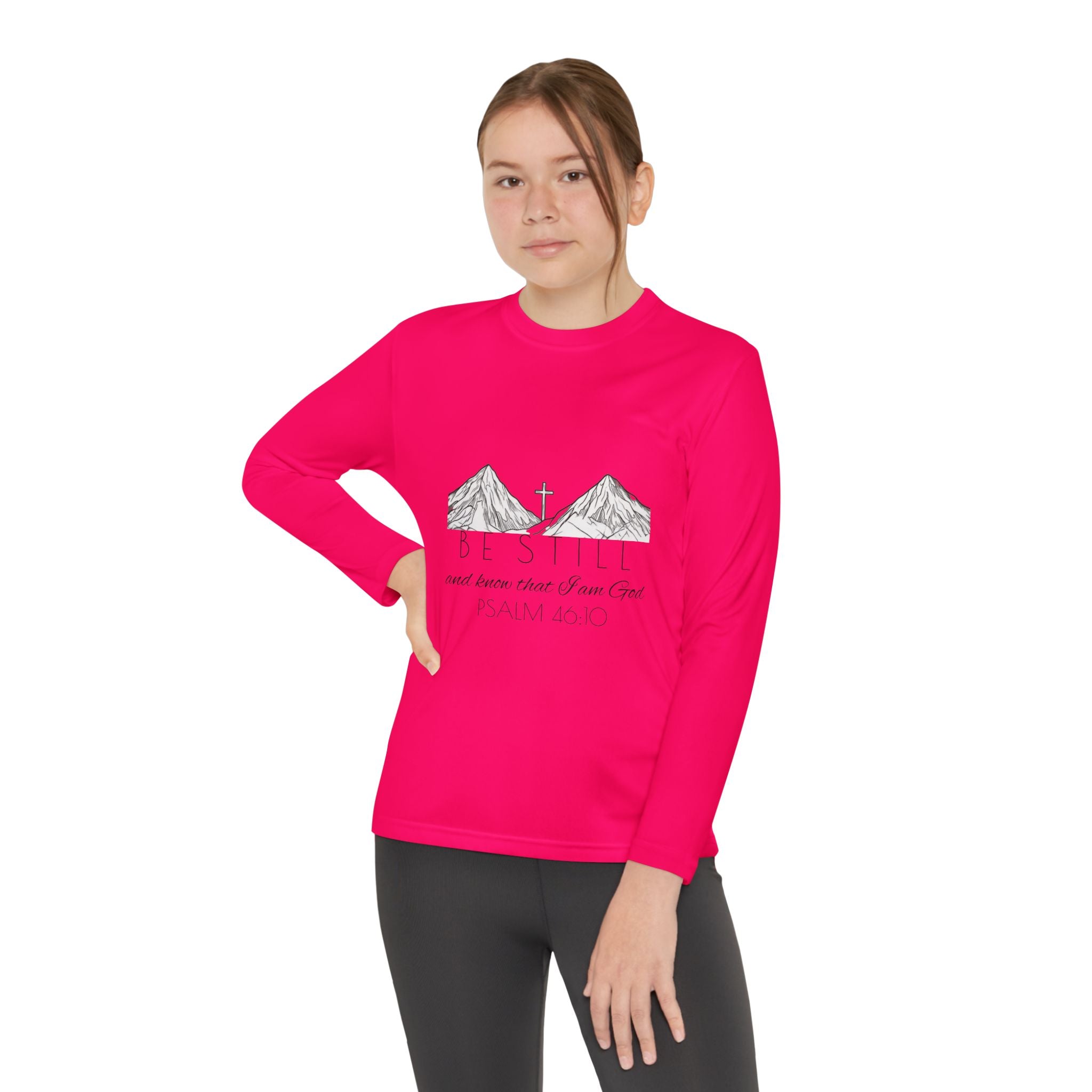 Youth Long Sleeve Competitor Tee - Be Still & Know