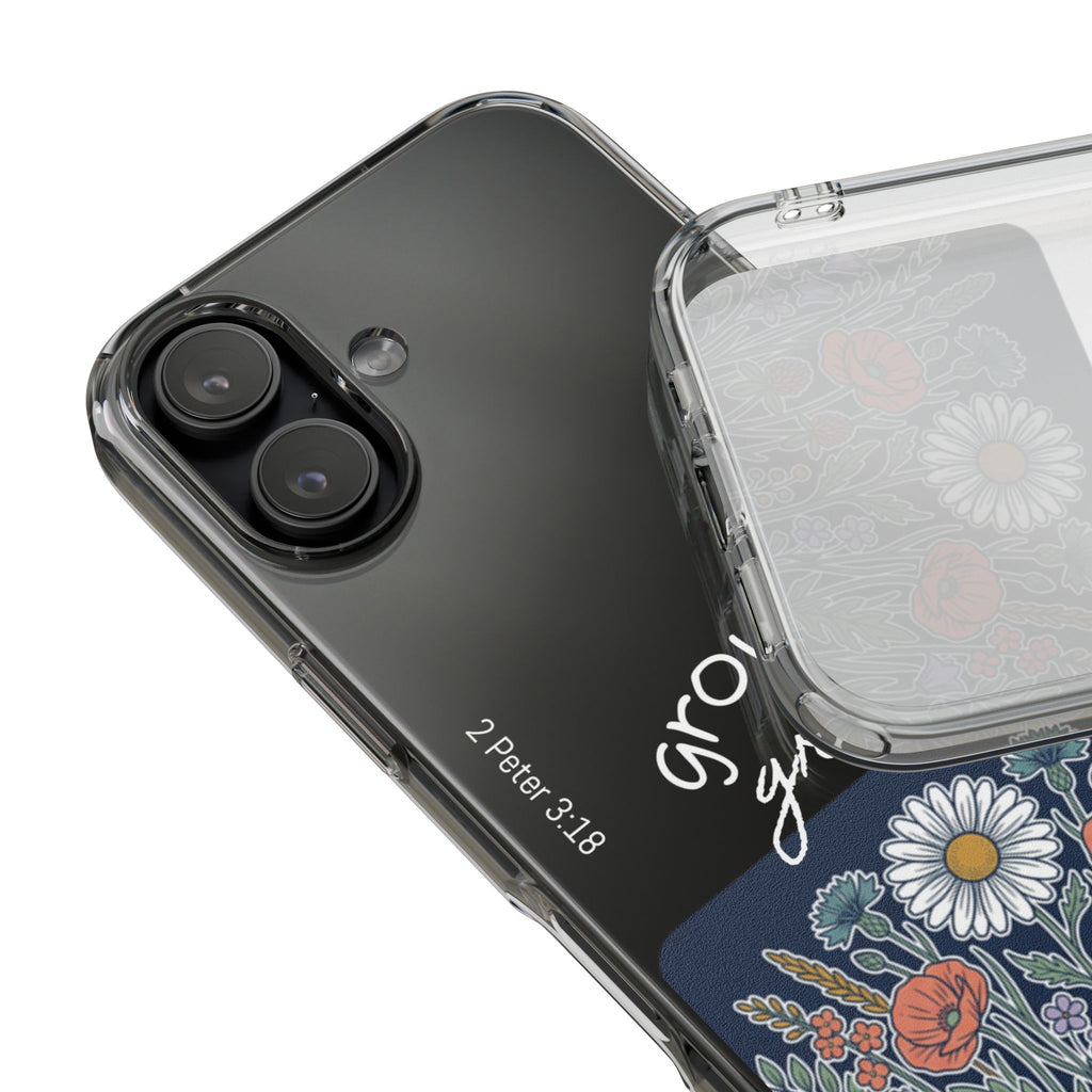 Clear Impact-Resistant Case - Grow in Grace