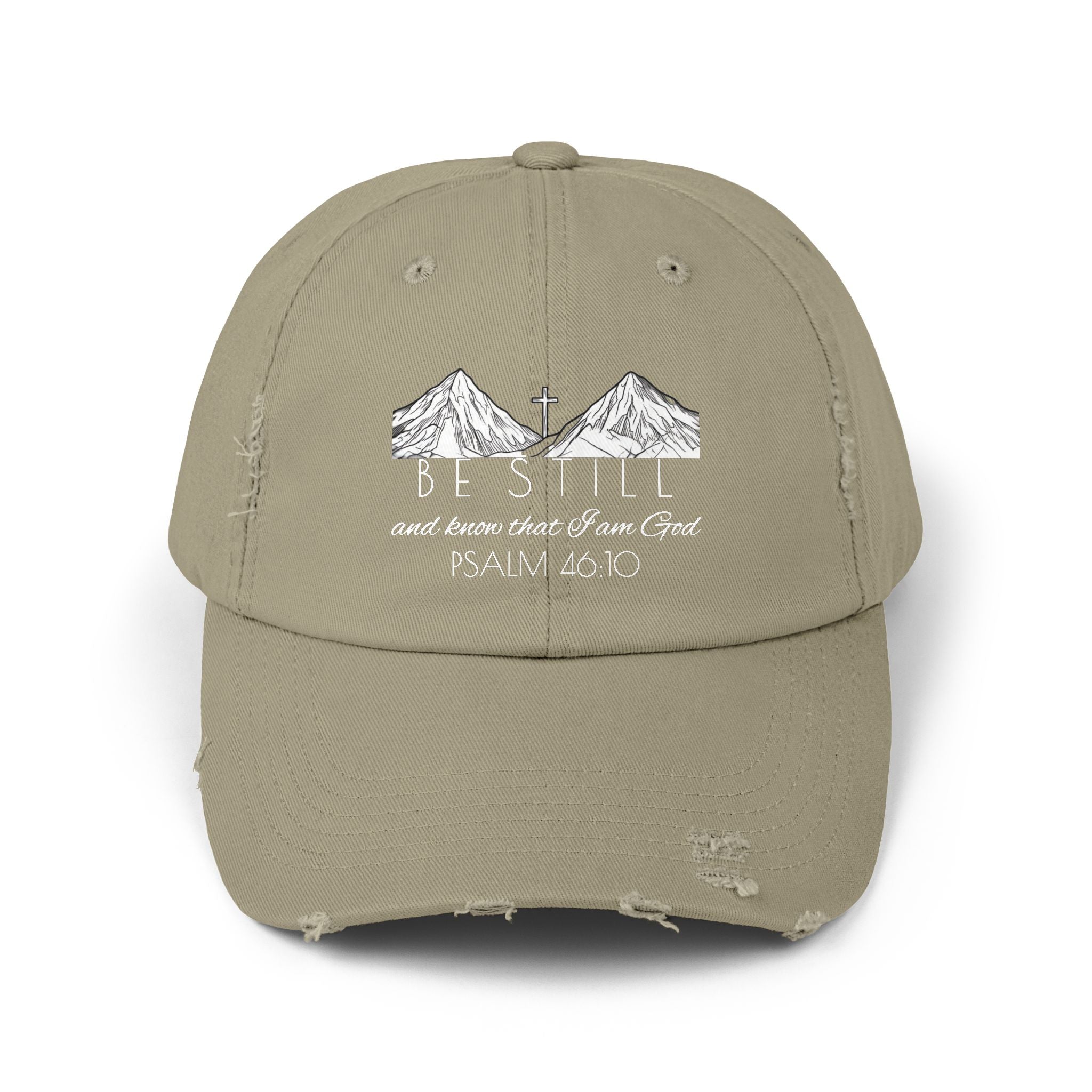 Unisex Distressed Cap - Be Still & Know