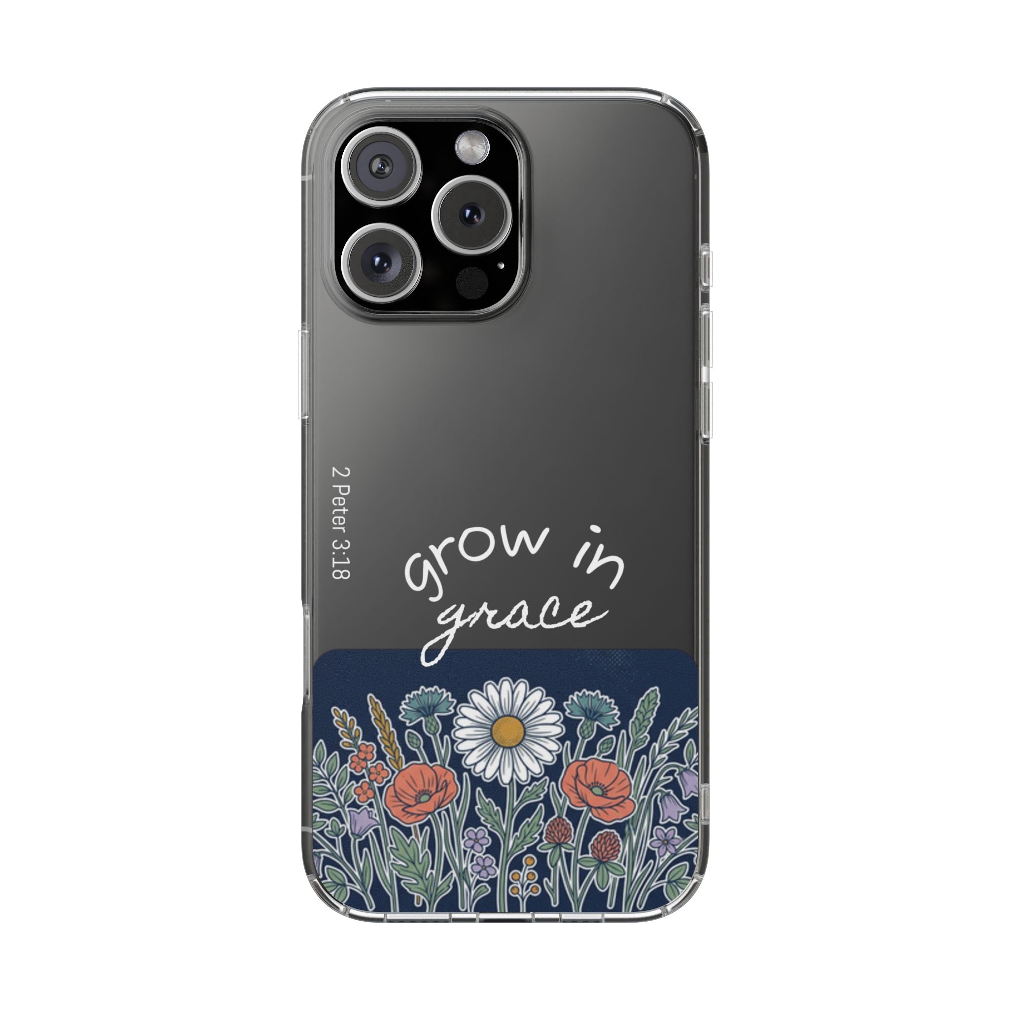 Clear Impact-Resistant Case - Grow in Grace