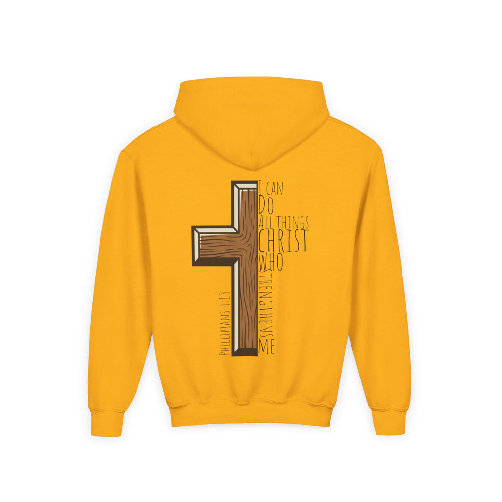Youth Heavy Blend Hooded Sweatshirt - I can do all things