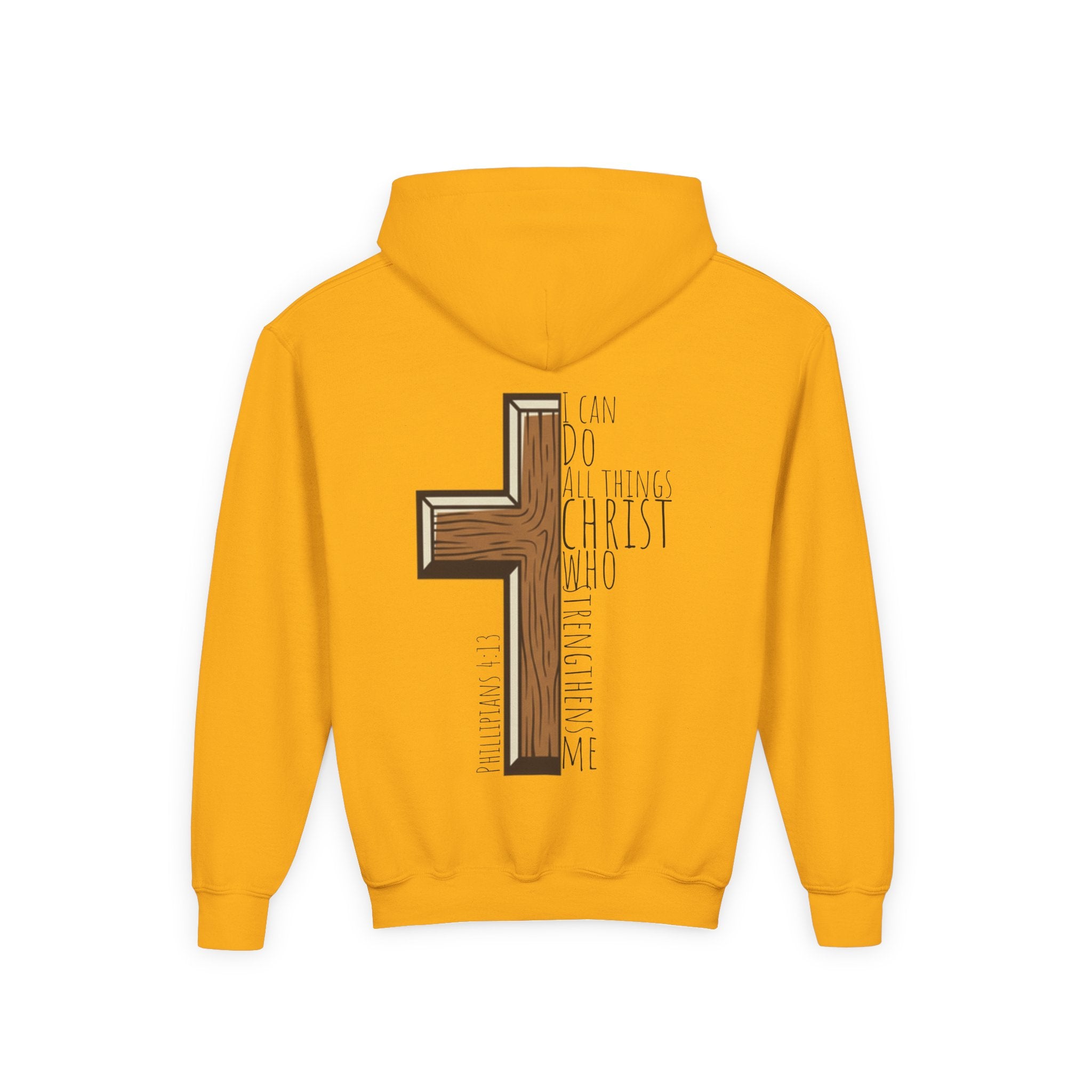 Youth Heavy Blend Hooded Sweatshirt - I can do all things