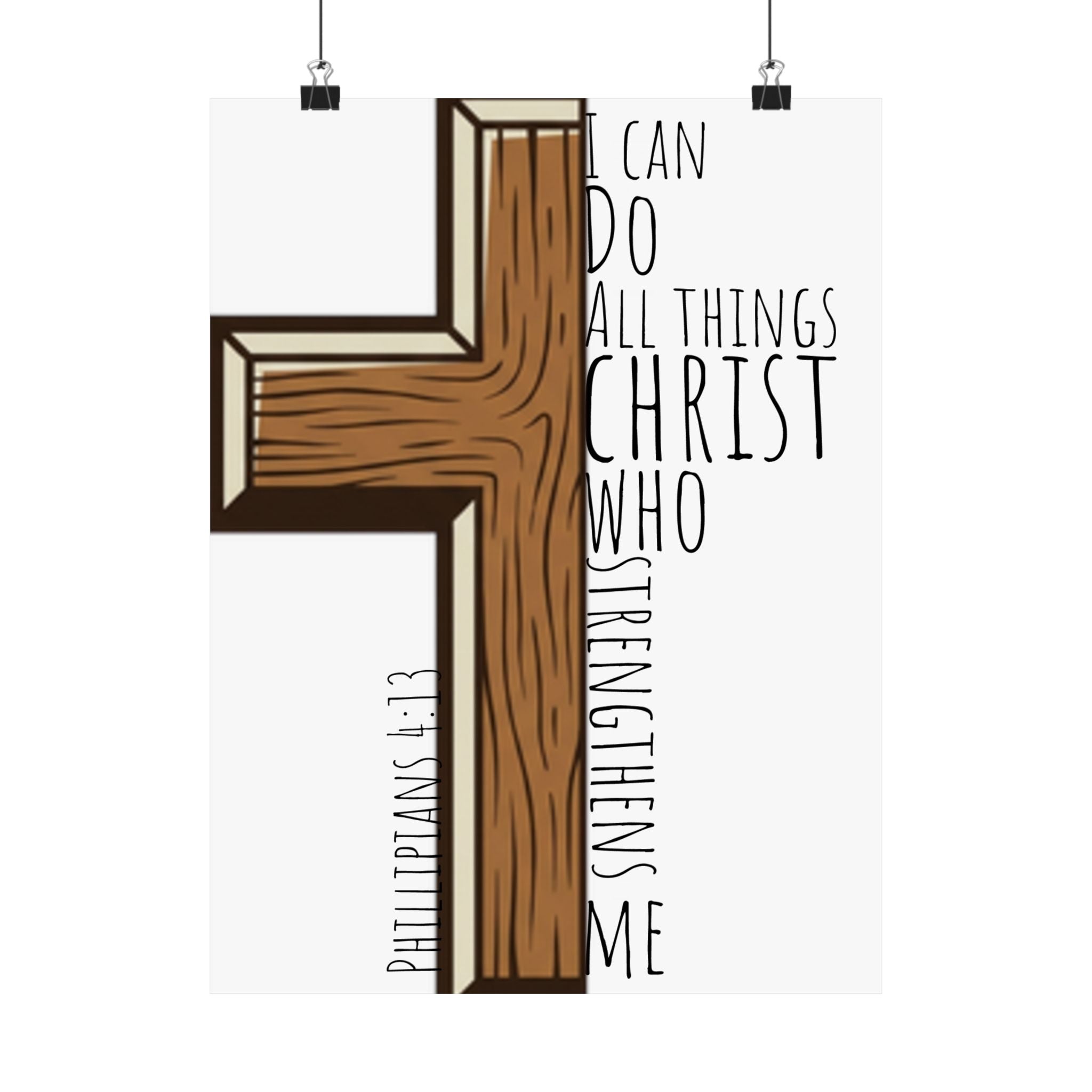 Matte Vertical Poster - I Can Do All Things