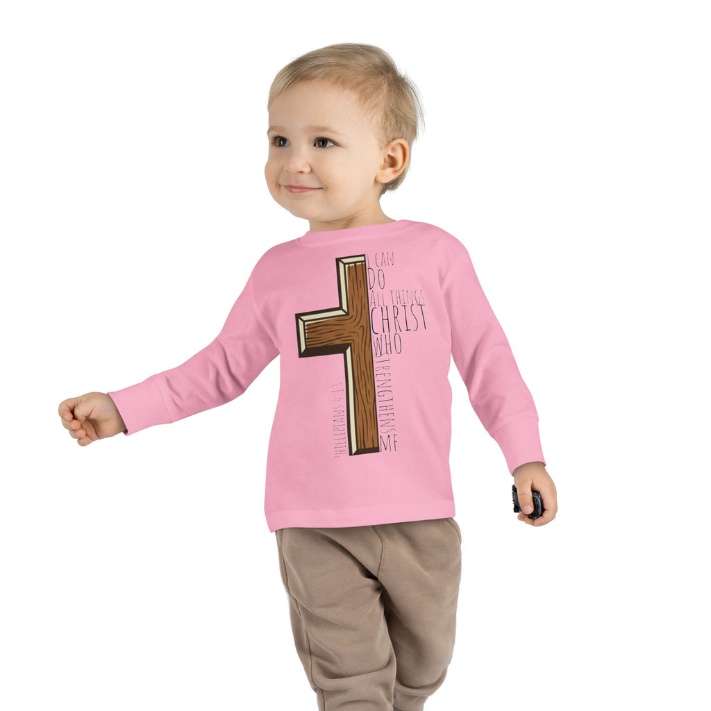 Toddler Long Sleeve Tee - I can do all things