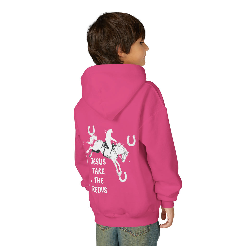 Youth Heavy Blend Hooded Sweatshirt - Take the Reins