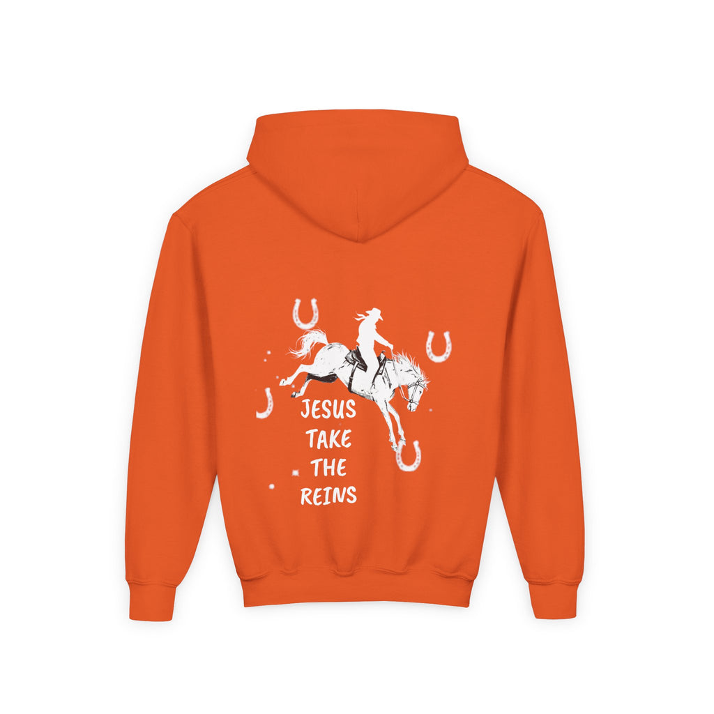 Youth Heavy Blend Hooded Sweatshirt - Take the Reins