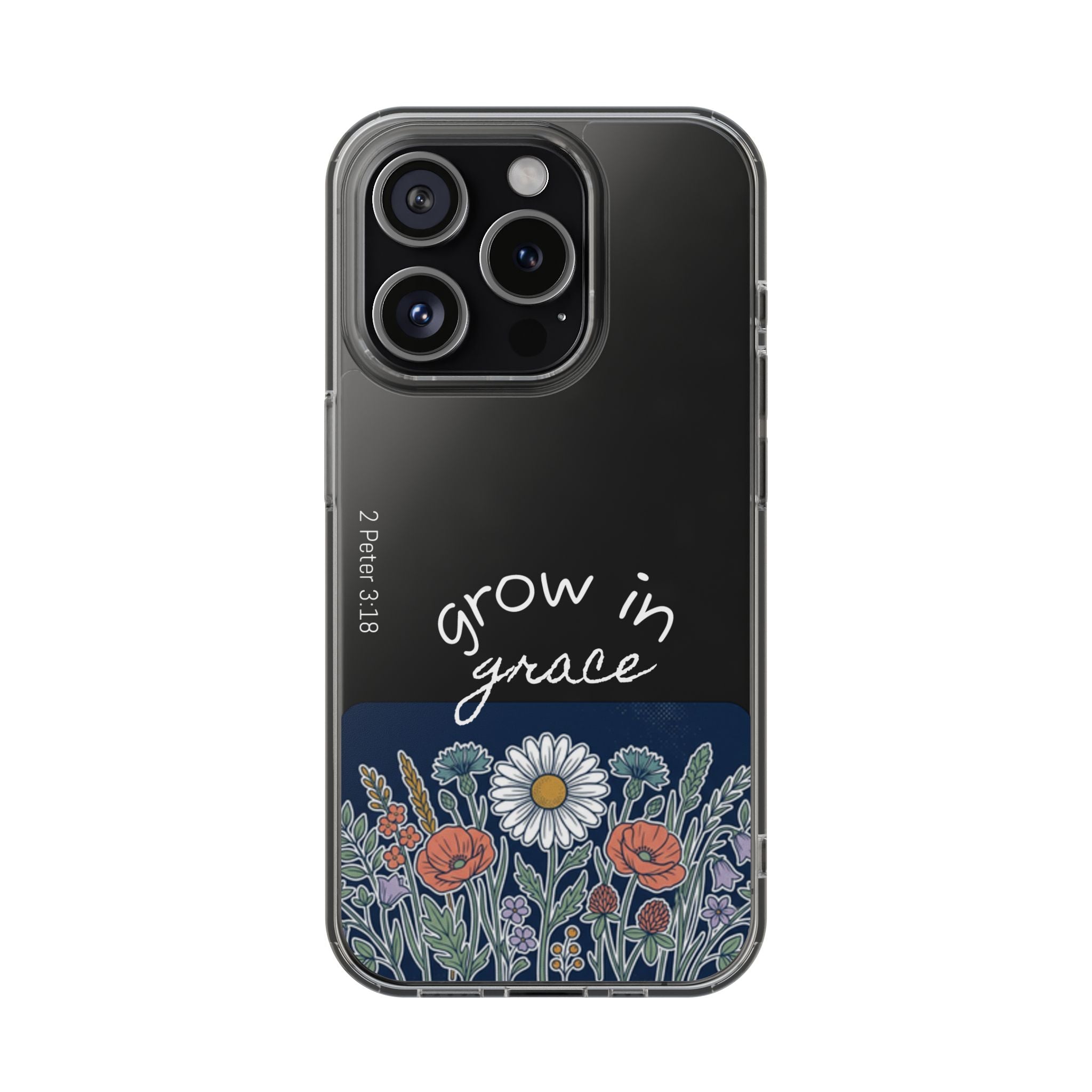 Clear Impact-Resistant Case - Grow in Grace