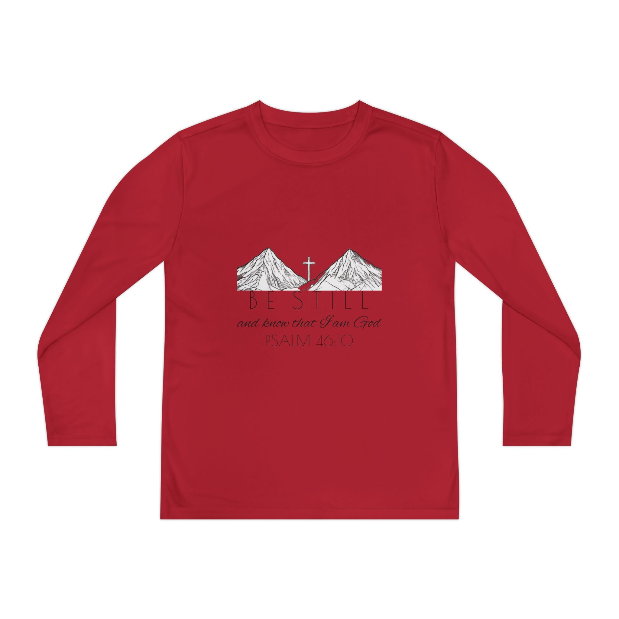Youth Long Sleeve Competitor Tee - Be Still & Know