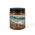 Ocean Scented Soy Candle (Multi-Size, Amber Jar) - Salt & Light