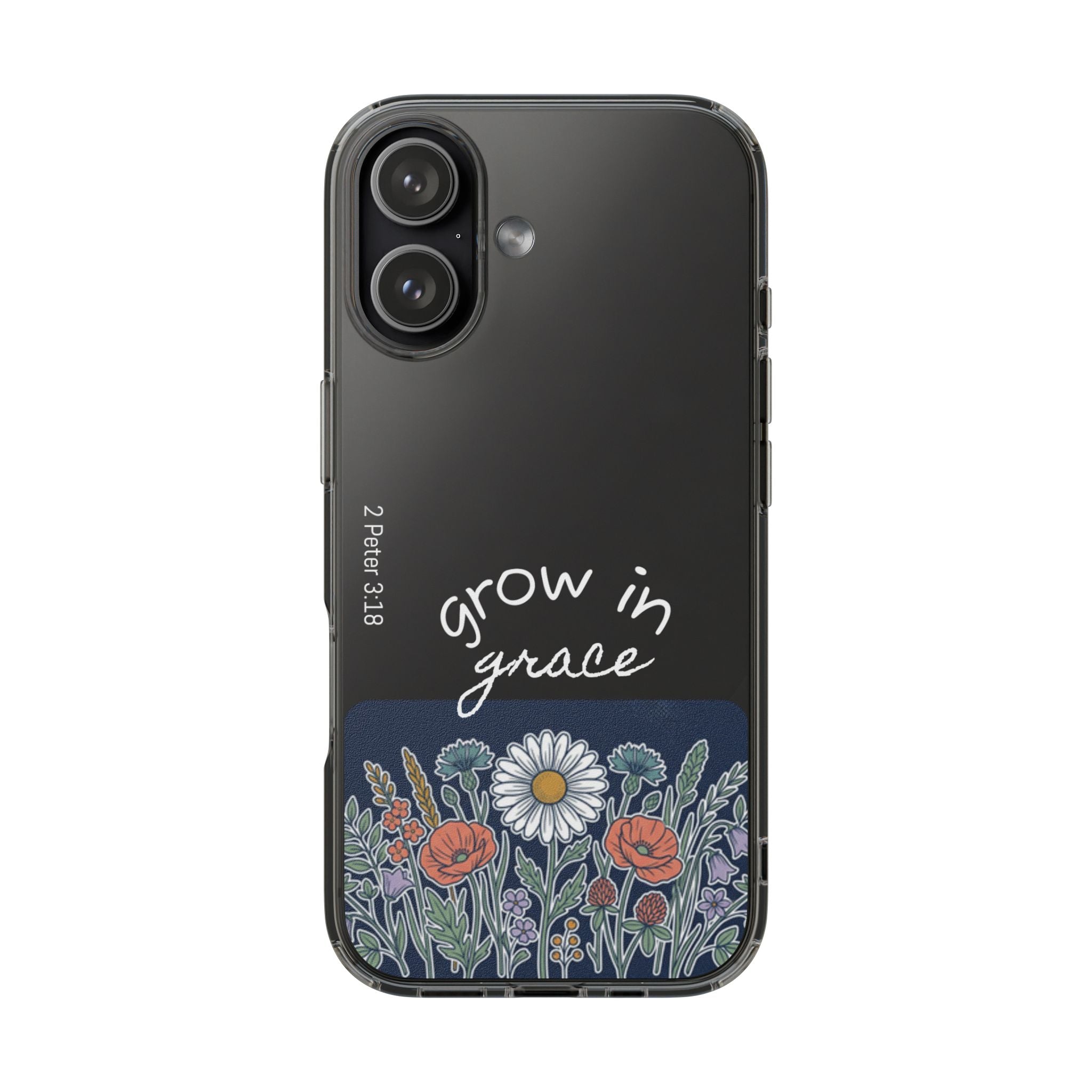 Clear Impact-Resistant Case - Grow in Grace