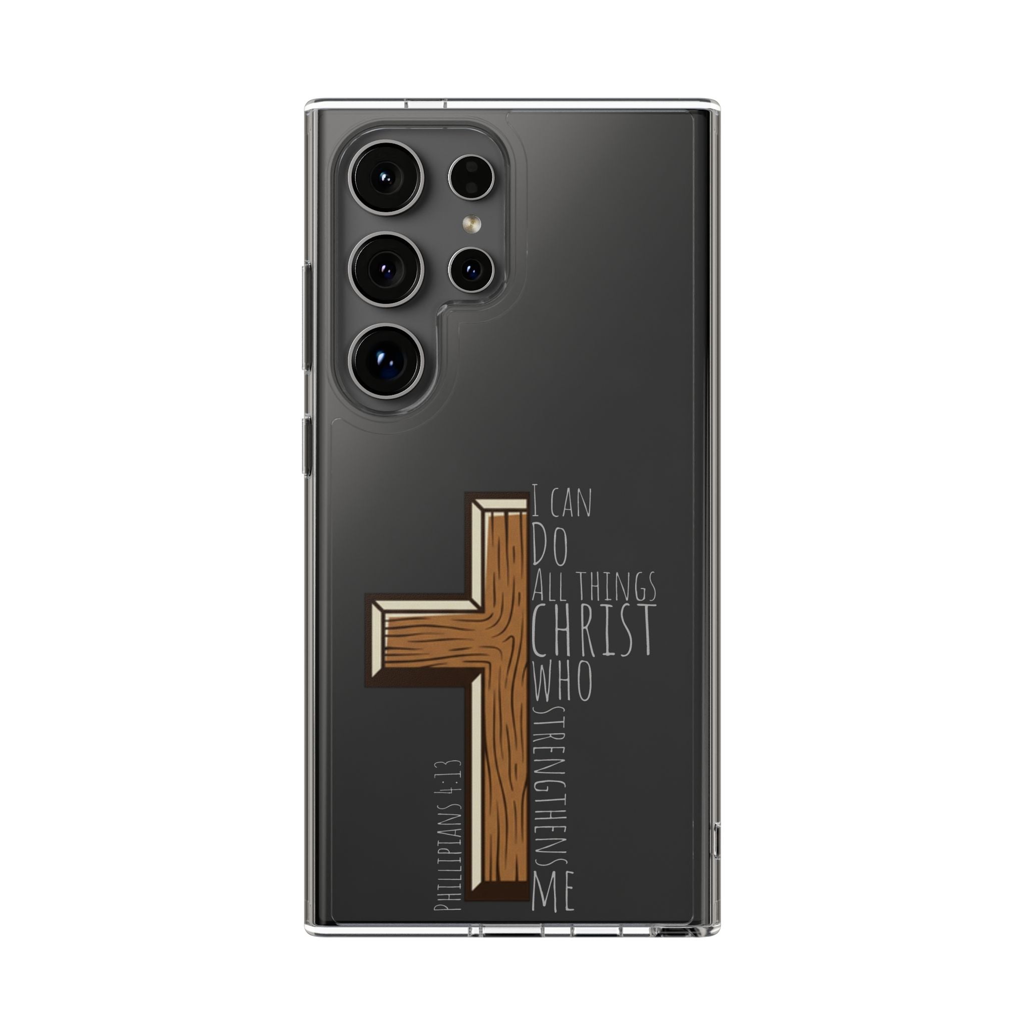 Clear Impact-Resistant Case - I Can Do All Things