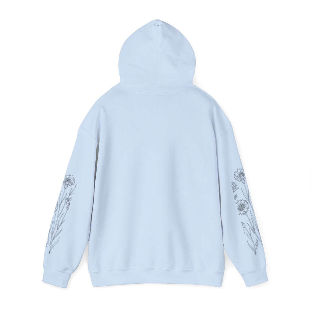Grow In Grace Floral Hoodie — Inspirational Garden Graphic Sweatshirt