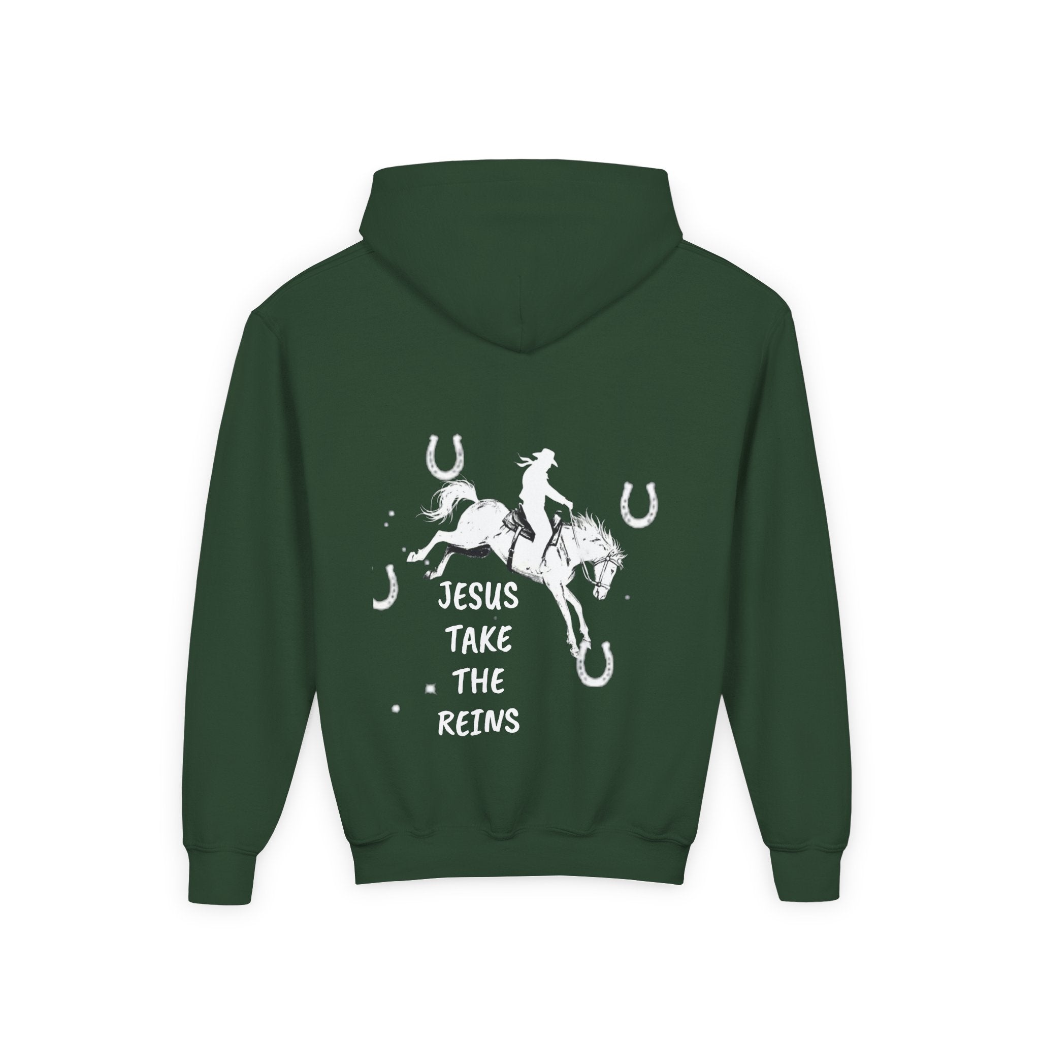 Youth Heavy Blend Hooded Sweatshirt - Take the Reins