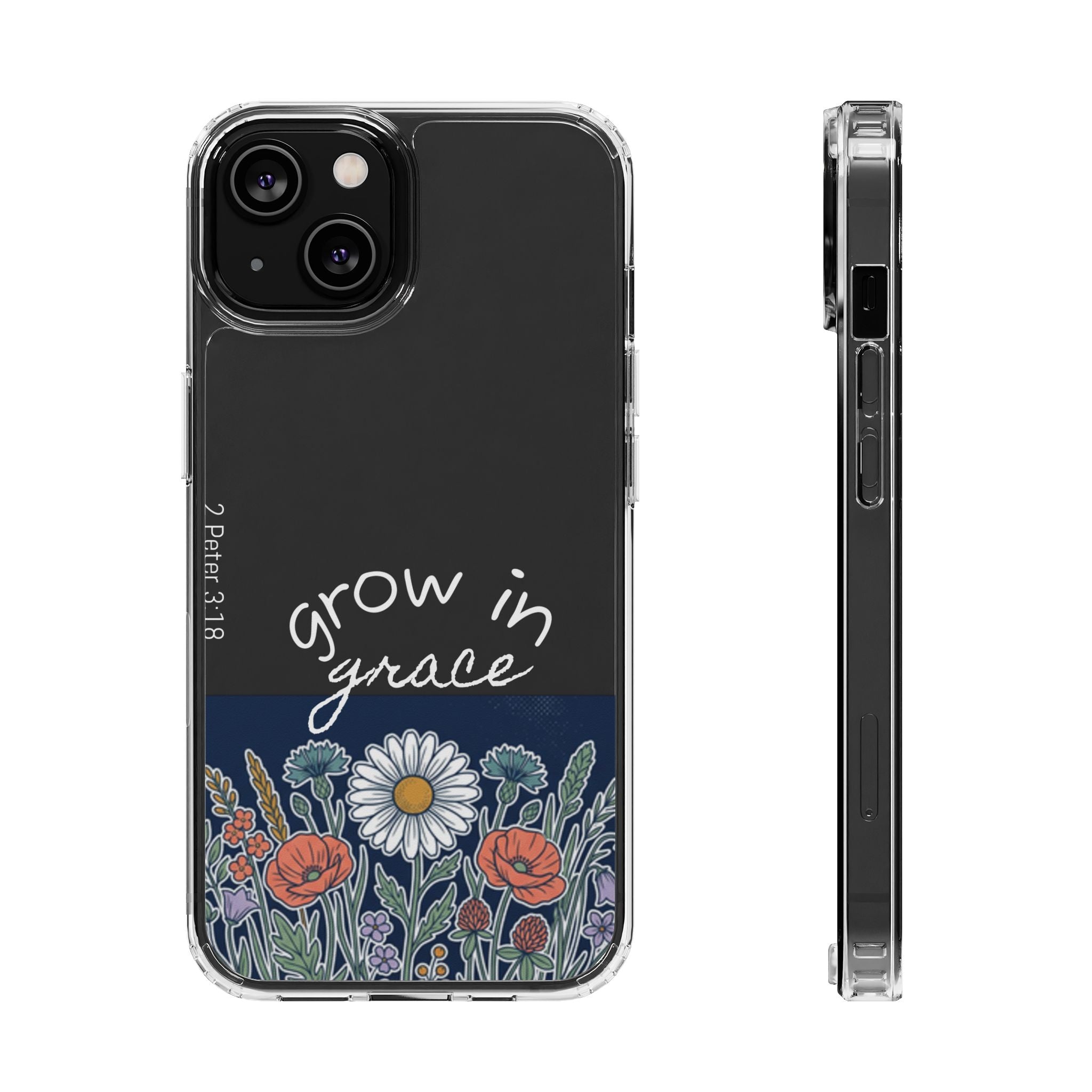 Clear Impact-Resistant Case - Grow in Grace