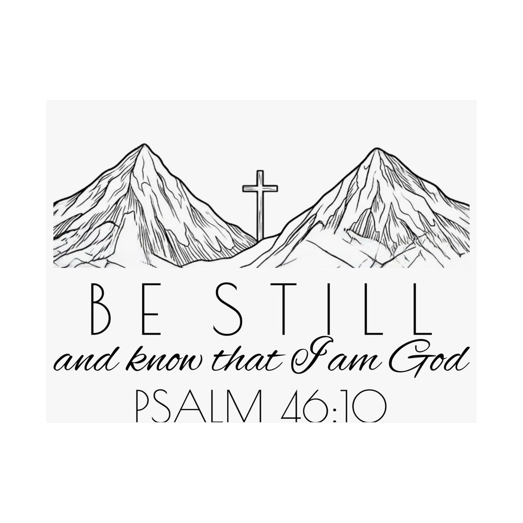 Matte Horizontal Poster - Be Still & Know