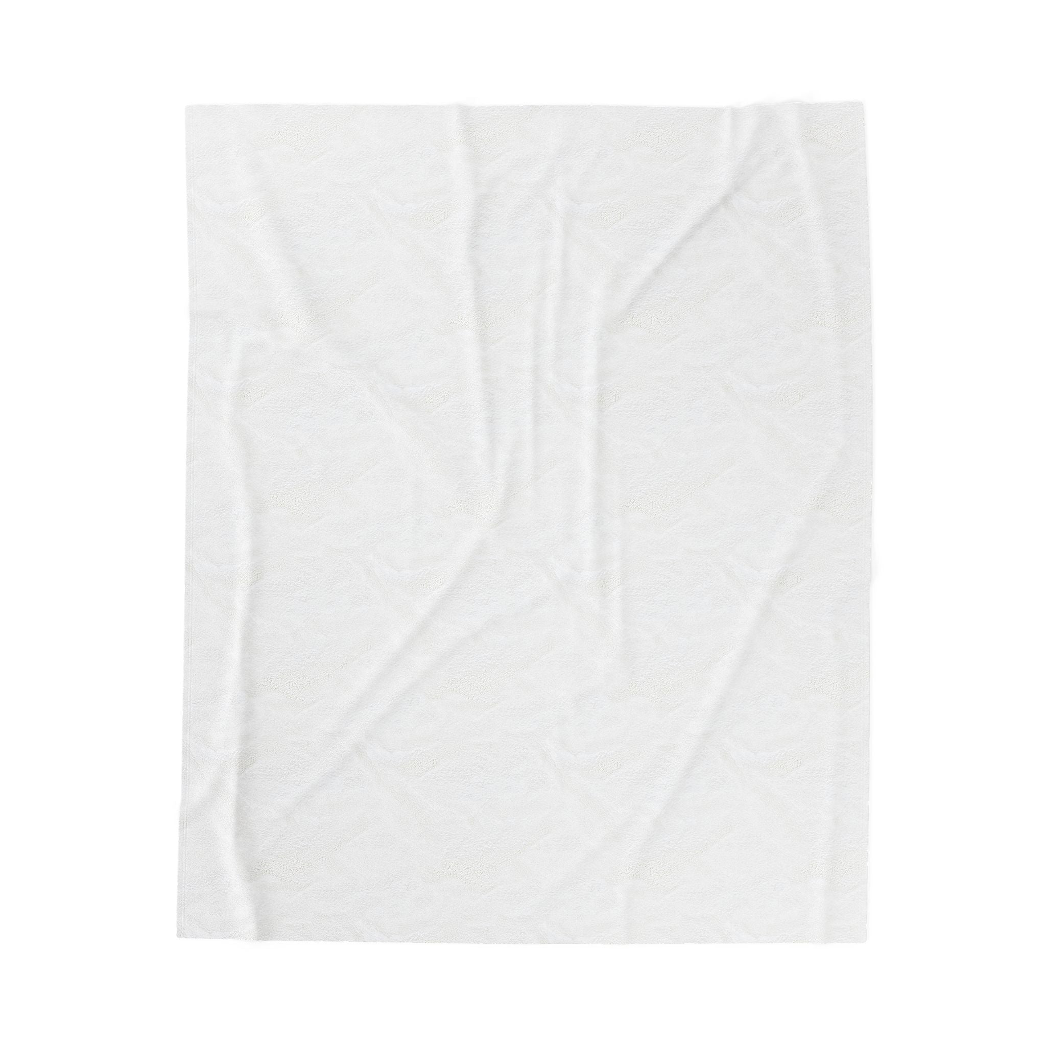 Velveteen Plush Blanket - For with God nothing shall be impossible.