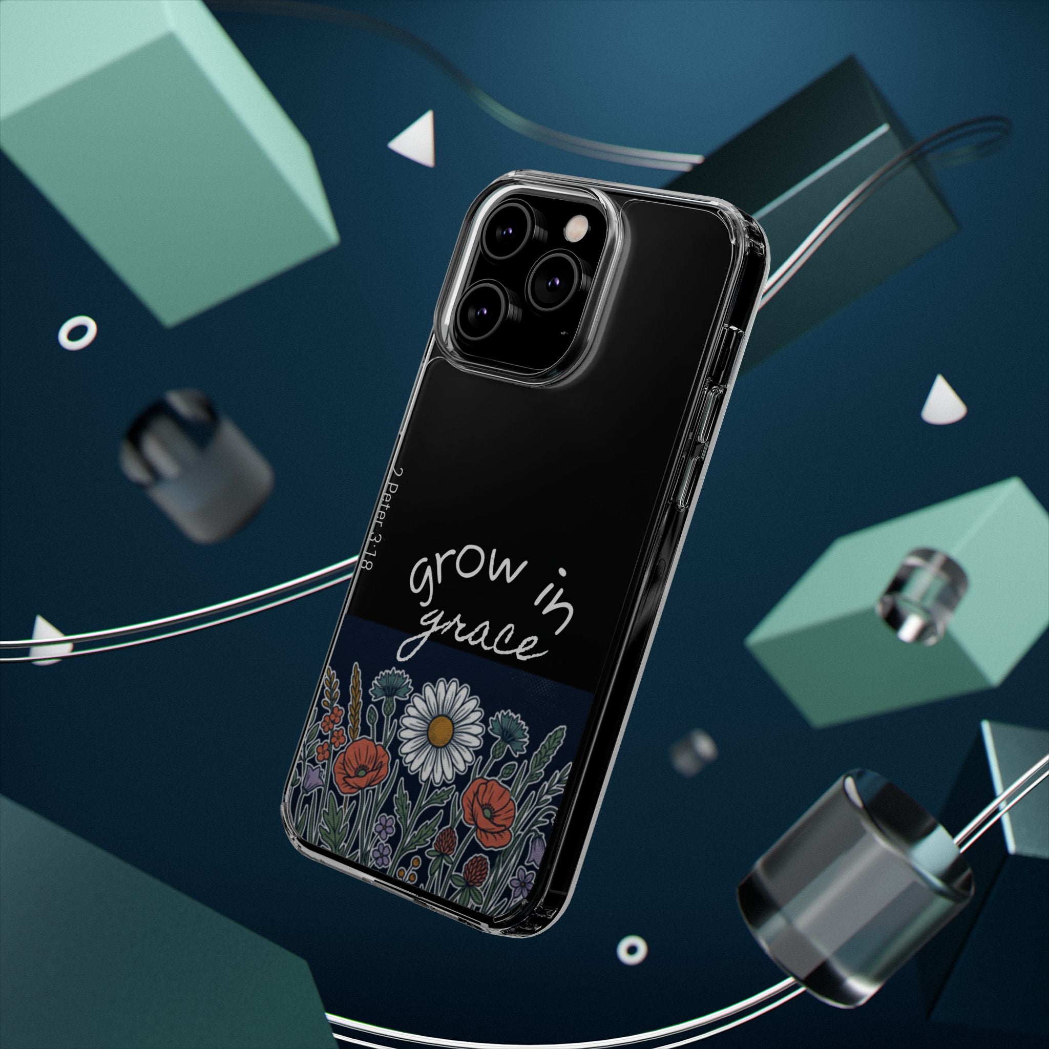 Clear Impact-Resistant Case - Grow in Grace