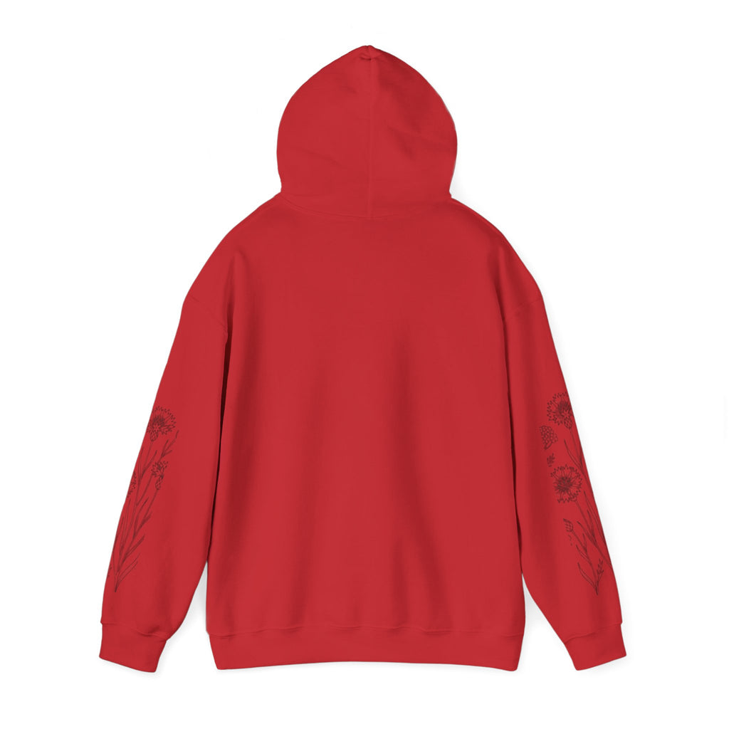 Grow In Grace Floral Hoodie — Inspirational Garden Graphic Sweatshirt