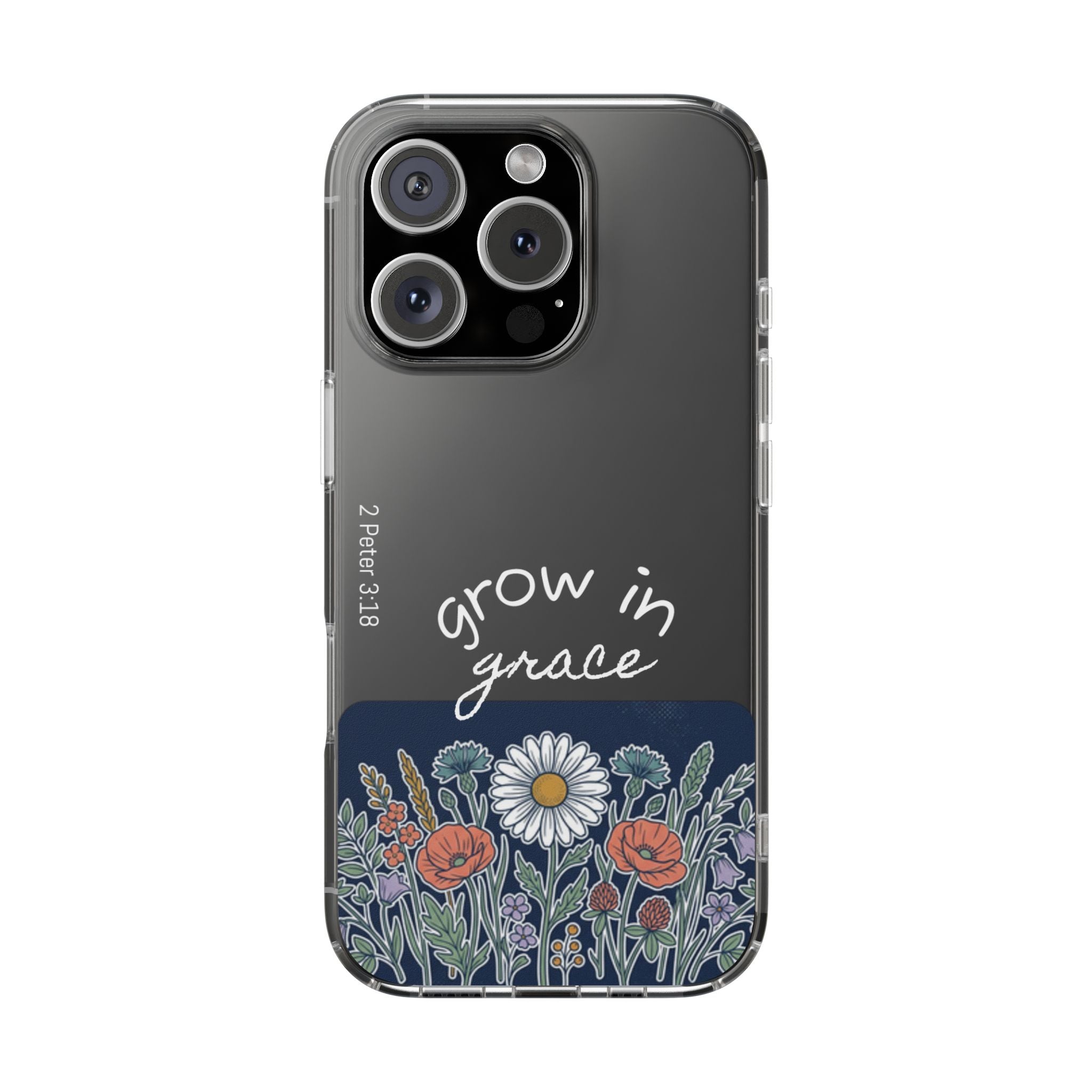 Clear Impact-Resistant Case - Grow in Grace