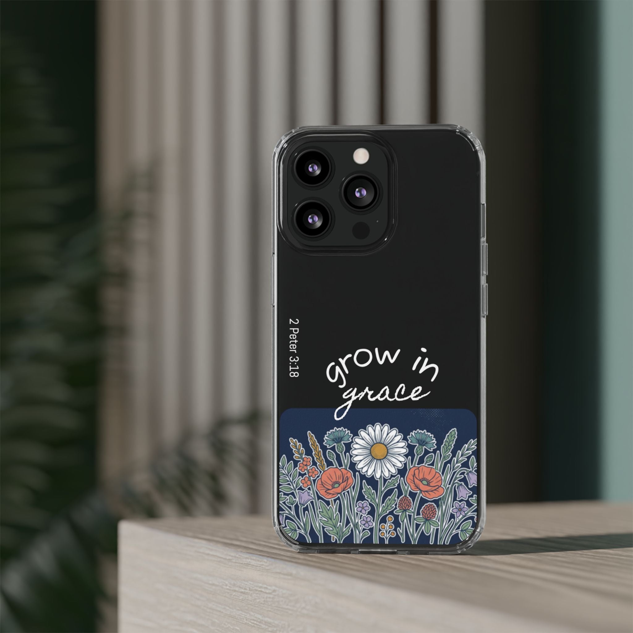 Clear Impact-Resistant Case - Grow in Grace